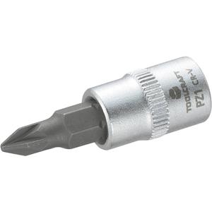 toolcraft Dop 6,3 mm (1/4 inch) met kruiskop-bitinzet PZ1 37 mm Kop (gereedschap) 6,3 mm (1/4 inch)