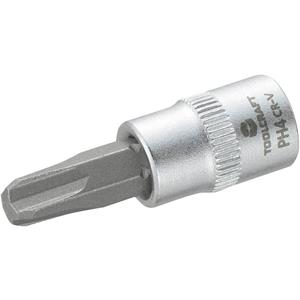 toolcraft Dop 6,3 mm (1/4 inch) met kruiskop-bitinzet PH4 37 mm Kop (gereedschap) 6,3 mm (1/4 inch)