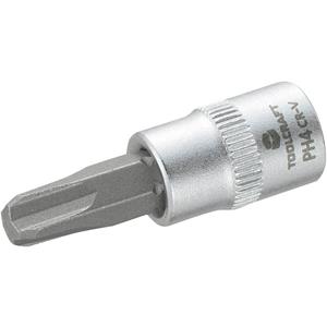 toolcraft Kreuzschlitz Phillips Steckschlüssel-Bit-Einsatz PH 4 1/4  (6.3 mm)