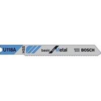 Bosch Stichsägeblatt U 118 A, Basic For Metal, 3Er-Pack