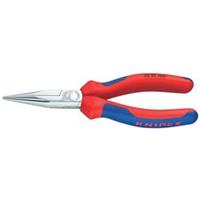 Knipex 30 25 140 Langbektang Kaakvorm Lange, platte ronde bekken, grijpvlakken gekarteld 140 mm