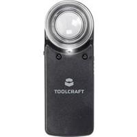 toolcraft 1303080 Vergrootglas Met LED-verlichting Vergrotingsfactor: 15 x Lensgrootte: (Ø) 20 mm