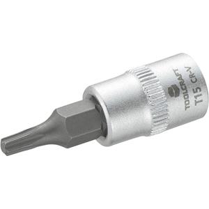 toolcraft T15 816081 T-Profil Steckschlüssel-Bit-Einsatz T 15 1/4" (6.3 mm) C98769