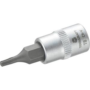 toolcraft T8 816078 T-Profil Steckschlüssel-Bit-Einsatz T 8 1/4" (6.3 mm) C98746