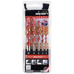 Alpen 100705100 Multifunctionele boor set 5-delig