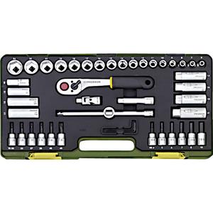 Proxxon 23282 Dopsleutelset Metrisch 3/8 (10 mm) 47-delig