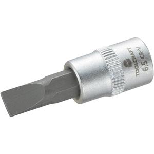 toolcraft 816065 Schlitz Steckschlüssel-Bit-Einsatz 6.5mm 1/4" (6.3 mm) C98783