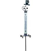 TFA Gartenthermometer 140cm mit Erdspieß, Wetterhahn, Windrad und Windfahne