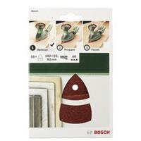 Bosch 2609256A62 10-delige Driehoekschuurbladen Set 102 x 62,93 mm K60