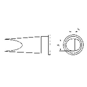 Weller LHT-E Soldeerpunt Platte vorm Grootte soldeerpunt 6.7 mm