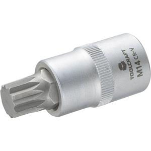 toolcraft Dop 12,5 mm (1/2 inch) met binnenveeltand-bitinzet 55 mm Kop (gereedschap) 12,5 mm (1/2 inch)