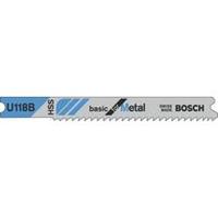 Bosch Stichsägeblatt U 118 B, Basic For Metal, 3Er-Pack