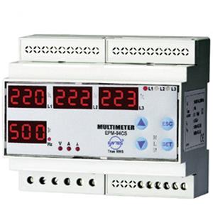 ENTES EPM-04C-DIN Programmierbares 3-Phasen DIN-Schienen-AC-Multimeter EPM-04C-DIN Spannung, Strom, Q56491