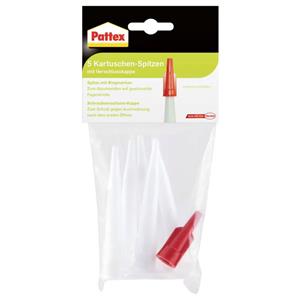 Pattex Vervangingscartridges tips met sluiting, 5 stuks