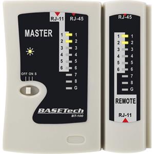 Basetech Kabeltester Geeignet für RJ-45, RJ-11