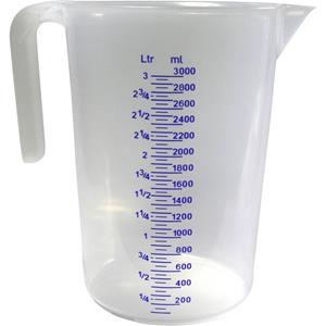 IWH Messbecher, transparent, Inhalt: 3 Liter