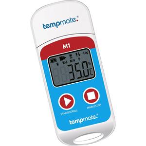 Tempmate M1 Temperatur-Datenlogger Messgröße Temperatur -30 bis +70°C PDF Funktion