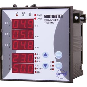 entes EPM-06CS-96 Programmierbares 3-Phasen Einbau-AC-Multimeter EPM-06CS-96 Spannung, Strom, Freque