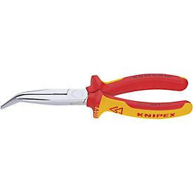 KNIPEX Flachrundzange Mit Schneide verchromt