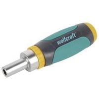 Wolfcraft Mini-handschroevendraaier | Ratelfunctie | Set 6-delig | Incl. 5 bits - 1237000