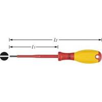 Hazet - Platte schroevendraaier VDE Kopbreedte: 2.5 mm Koplengte: 75 mm