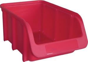 Alutec München Lagersichtbox maat 2 Rood (l x b x h) 165 x 100 x 75 mm