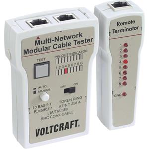 Voltcraft CT-2 Kabeltester Geschikt voor RJ-45, BNC, RJ-11