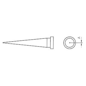 Weller LT-1L Soldeerpunt Langwerpige conische vorm Grootte soldeerpunt 0.2 mm