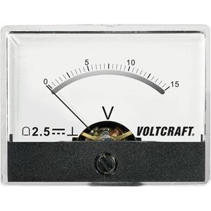 Voltcraft AM-60X46/15V/DC Inbouwmeter AM-60X46/15 V/DC 15 V Draaispoel