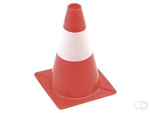 Rot/weiß TRAFFIC CONE 30 cm - Perel