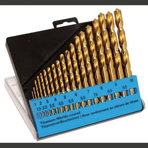 c.ktools C.K Tools Metallbohrersatz, TIN-beschichtet, 19-teilig