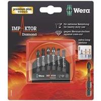 wera Mini-Check IMP DC 50mm PH/PZ/TX Bit-Set 6teilig Kreuzschlitz Phillips, Kreuzschlitz