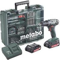 18V Akku Bohrschrauber BS 18 Set | 2x 2.0Ah Akkusinkl. Werkzeugsatz - METABO