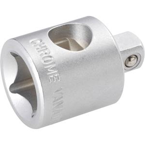 Glijdende T-greepkop of adapter 10 mm (3/8") op 6,3 mm (1/4") toolcraft 820756 Sleutelbreedte 1/4" (6.3 mm) Kop (gereedschap) 10 mm (3/8")