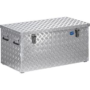 Alutec München R250Aluminium Riffelblech Werkzeug Transportkiste 102,2 x 52,3 x 52 cm - R250 - 250 Liter