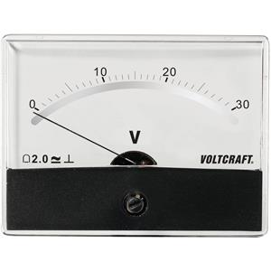 Voltcraft AM-86X65/30 V/DC Inbouwmeter AM-86X65/30 V/DC 30 V Draaispoel