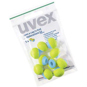 Uvex X-CAP X-FOLD Ersatzstöpsel für Bügelgehörschützer 5 Paar