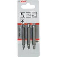 Doppelklingenbit-Set, 3-teilig, S0,6x4,5, PZ1, S0,8x5,5, PZ2, S1,2x6,5, PZ3,60mm - BOSCH