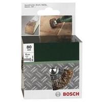 Bosch 2609256541 Houtstructuurborstel voor boormachines - geribbelde draad, vermessingd, 80 mm 1 stuk(s)