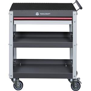 toolcraft 553942 Servicewagen Grijs, Lichtgrijs, Rood