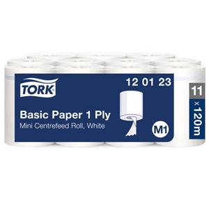 Tork Papierrolle VE 11 Stk Tissue weiß, 1-lagig, unperforiert