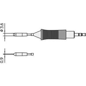 Weller RT11 Soldeerpunt Beitelvorm, recht Grootte soldeerpunt 3.7 mm Lengte soldeerpunt: 19 mm Inhoud: 1 stuk(s)