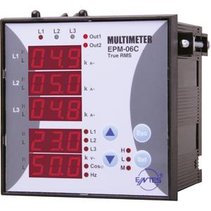 ENTES EPM-06C-96 Programmierbares 3-Phasen Einbau-AC-Multimeter EPM-06C-96 Spannung, Strom, Frequenz Q72546