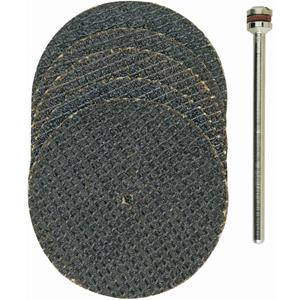 5er aluminiumoxide doorslijpschijven, met weefselbinding Proxxon 28 818 Diameter 38 mm 5 stuks