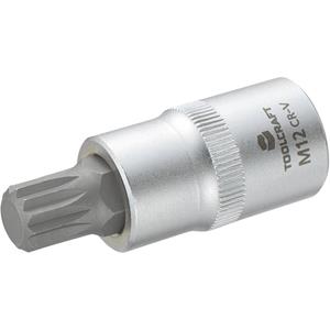 toolcraft Dop 12,5 mm (1/2 inch) met binnenveeltand-bitinzet 55 mm Kop (gereedschap) 12,5 mm (1/2 inch)