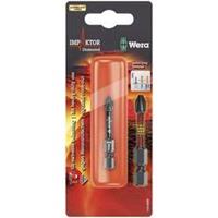 Wera 855/4 IMP DC PZ 2 x 50 mm SB Kruis-bit PZ 1 Gereedschapsstaal Diamant gecoat F 6.3 1 stuks