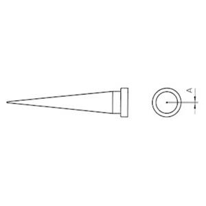 Weller LT-S Soldeerpunt Langwerpige, conische vorm Grootte soldeerpunt 0.4 mm Inhoud: 1 stuk(s)