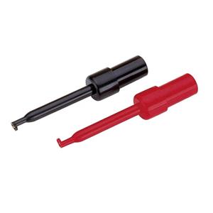 Voltcraft R8-16E (R+B)Testclip-set rood en zwart 2 mm Zwart, Rood CAT I