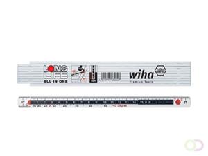 Wiha Opvouwbare duimstok  metrisch 10 delen (wit) 2meter 33232