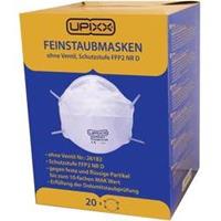 Upixx Fijnstofmasker 26182 Filterklasse/beschermingsgraad: FFP 2 NR D 20 stuks